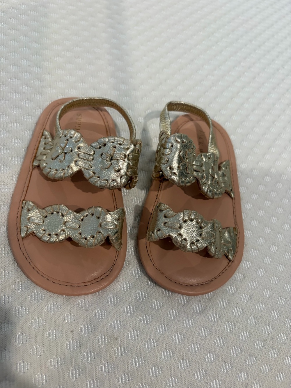 Never used Baby Girl Jack Roger’s Sandals